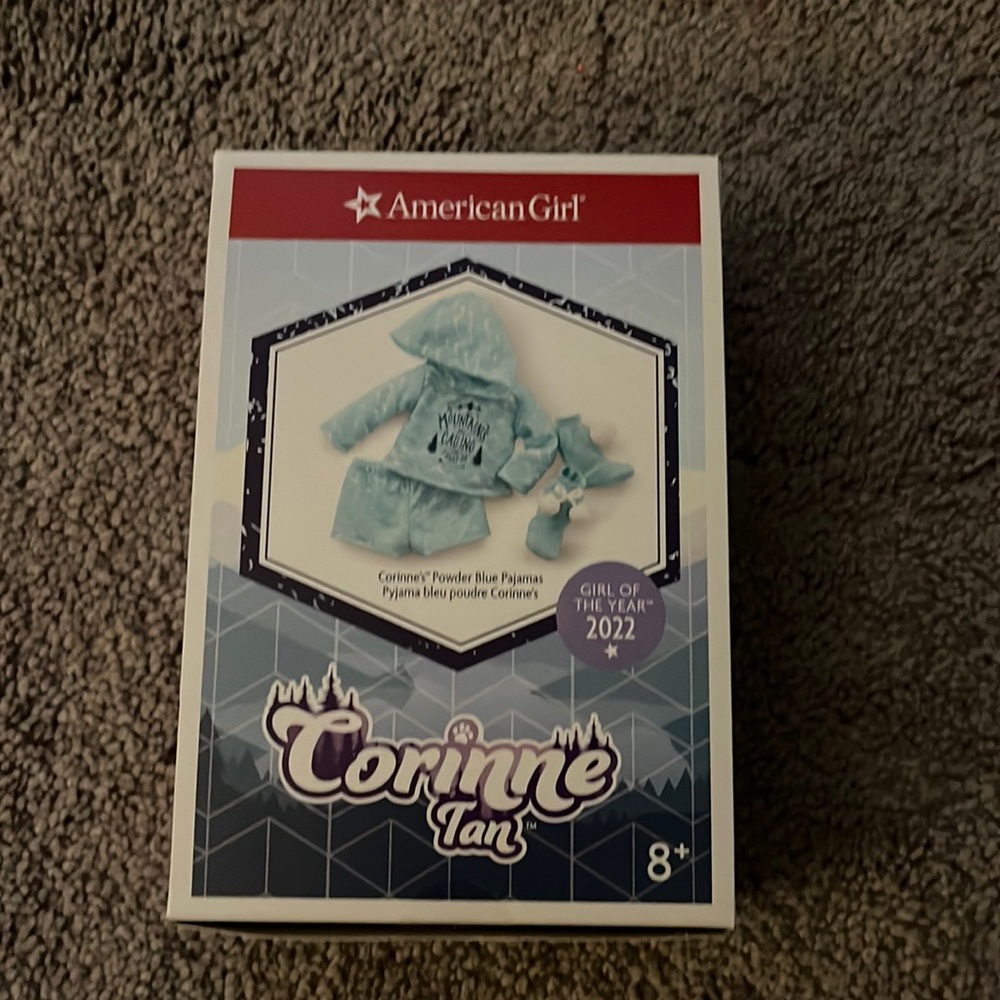 BOX ONLY American Girl Doll Corinne’s Powder Blue Pajamas